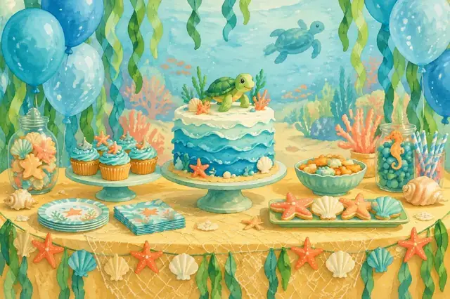 How to throw an under-the-sea party for a 4 year old