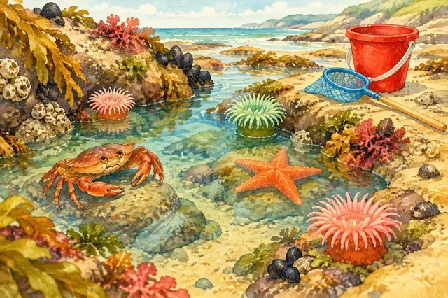 Rock pooling with a 4 year old: the complete beginner's guide